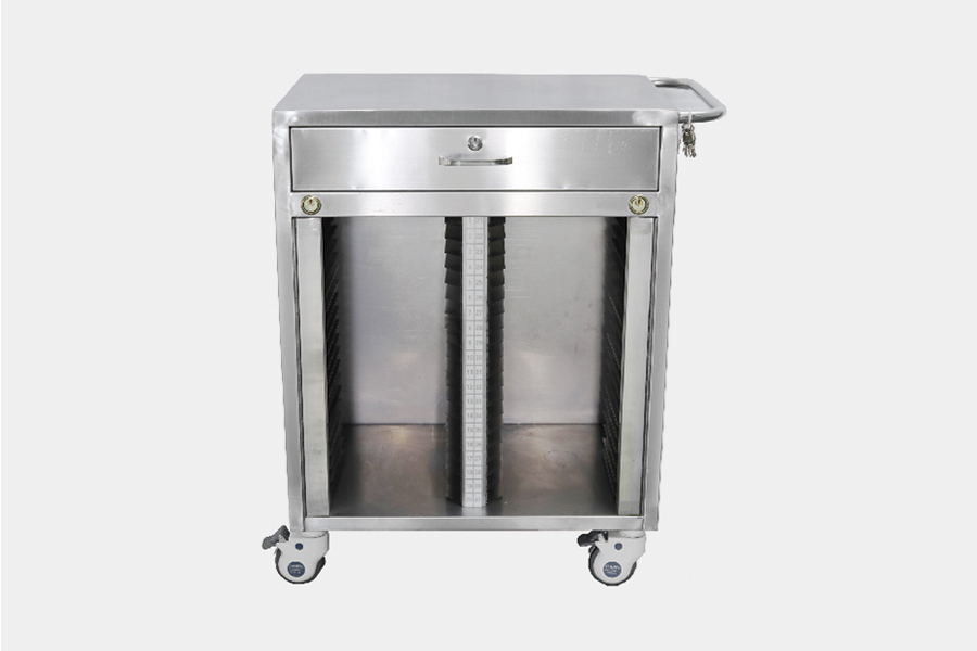 b27 不銹鋼病歷夾車（40格）(尺寸可定制)