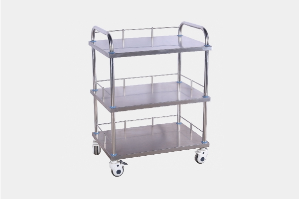 b10 不銹鋼三層器械臺(tái)車(尺寸可定制)